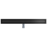 Scarico doccia 2-in-1 con sifone a 360 Nero 100 cm