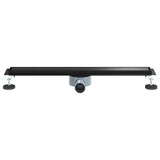 Scarico doccia 2-in-1 con sifone a 360 Nero 70 cm