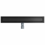 Scarico doccia 2-in-1 con sifone a 360 Nero 70 cm