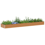 Letto rialzato da giardino 485 x 100 x 36 cm Acciaio zincato