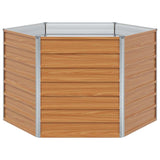 Letto rialzato da giardino Marrone Chiaro 129 x 129 x 77 cm