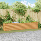 Letto rialzato da giardino 390 x 50 x 68 cm Acciaio zincato