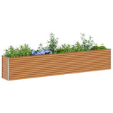 Letto rialzato da giardino 390 x 50 x 68 cm Acciaio zincato