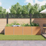 Letto rialzato da giardino Marrone Chiaro 320 x 80 x 77 cm