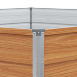 Letto rialzato da giardino Aspetto legno 129 x 129 x 45 cm