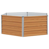 Letto rialzato da giardino Aspetto legno 129 x 129 x 45 cm