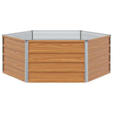 Letto rialzato da giardino Aspetto legno 129 x 129 x 45 cm