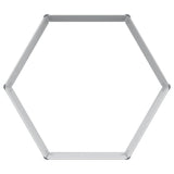 Letto rialzato da giardino Aspetto legno 129 x 129 x 45 cm