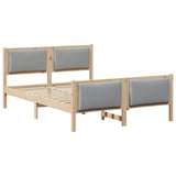 Struttura del letto Grigio chiaro 160 x 200 cm Tessuto