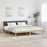 Struttura del Letto marrone e grigio scuro 200 x 200 cm