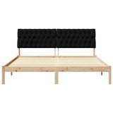 Letto con Testiera Rivestita con testiera Marrone 180 x 200 cm