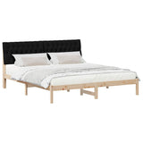 Letto con Testiera Rivestita con testiera Marrone 180 x 200 cm