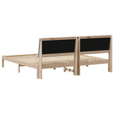 Struttura del letto Marrone 200 x 200 cm Pino massello