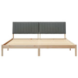Struttura del letto Marrone 200 x 200 cm Pino massello