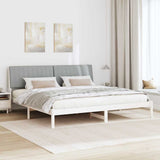 Struttura del letto Bianco 200 x 200 cm Pino massello
