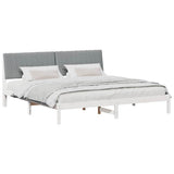 Struttura del letto Bianco 200 x 200 cm Pino massello