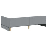 Struttura Letto Angolare con Materasso 2 pcs Grigio chiaro