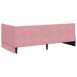 Struttura Letto Angolare con Materasso 2 pcs Grigio Velluto