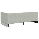 Struttura Letto Angolare con Materasso 2 pcs Grigio chiaro