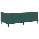 Struttura Letto Angolare con Materasso 2 pcs Verde Velluto