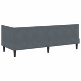 Struttura Letto Angolare con Materasso 2 pcs Grigio Velluto