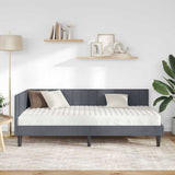 Struttura Letto Angolare con Materasso 2 pcs Grigio Velluto
