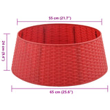 GonnaperAlberodiNatale Rosso  65 x 23 cm Plastica