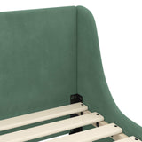 Struttura letto per bambini con testata Verde Mare 70 x 140 cm