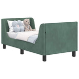 Struttura letto per bambini con testata Verde Mare 70 x 140 cm