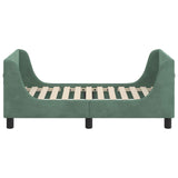 Struttura letto per bambini con testata Verde Mare 70 x 140 cm