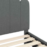 Struttura letto per bambini con testata Grigio scuro