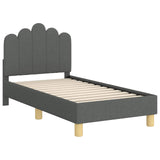 Struttura letto per bambini con testata Grigio scuro