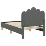 Struttura letto per bambini con testata Grigio scuro
