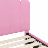 Struttura letto per bambini con testata Rosa 70 x 140 cm