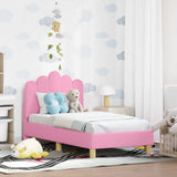 Struttura letto per bambini con testata Rosa 70 x 140 cm