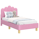 Struttura letto per bambini con testata Rosa 70 x 140 cm