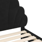 Struttura letto per bambini con testata Nero 70 x 140 cm