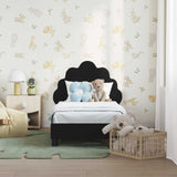 Struttura letto per bambini con testata Nero 70 x 140 cm
