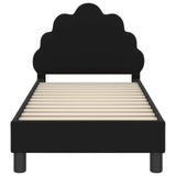 Struttura letto per bambini con testata Nero 70 x 140 cm