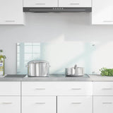 Rivestimento da Cucina Bianco 100 x 40 cm vetro temperato