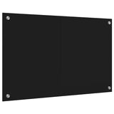 Rivestimento da Cucina Nero 80 x 50 cm vetro temperato