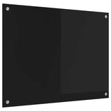 Rivestimento da Cucina Nero 80 x 60 cm vetro temperato