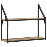 Scaffale da parete A parete rovere artigianale 60 x 21 x 51 cm