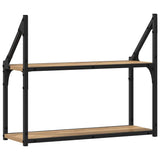 Scaffale da parete A parete rovere artigianale 60 x 21 x 51 cm