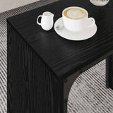 Tavolino da salotto 3 pcs Rovere Nero Legno truciolato