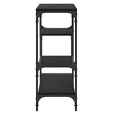 Tavolo consolle Rovere Nero 100 x 30 x 75 cm Legno truciolato