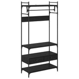 Guardaroba Rovere nero 89 x 39 x 184.5 cm Legno truciolato