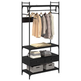 Guardaroba Rovere nero 89 x 39 x 184.5 cm Legno truciolato