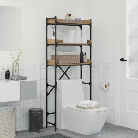 Mensola per lavatrice 67 x 25 x 163 cm Legno truciolato