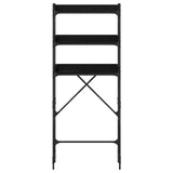 Mensola per lavatrice Rovere Nero 67 x 25 x 163 cm